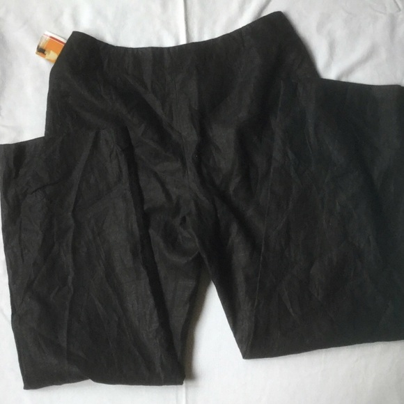 Linen flat front trouser fit pant - Picture 5 of 5